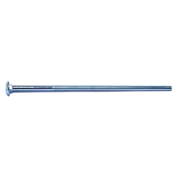 Midwest Fastener Carriage Bolt, Square Neck, 20 (Coarse), 8 in L, Steel, Zinc Plated, 100 PK 01069 - main